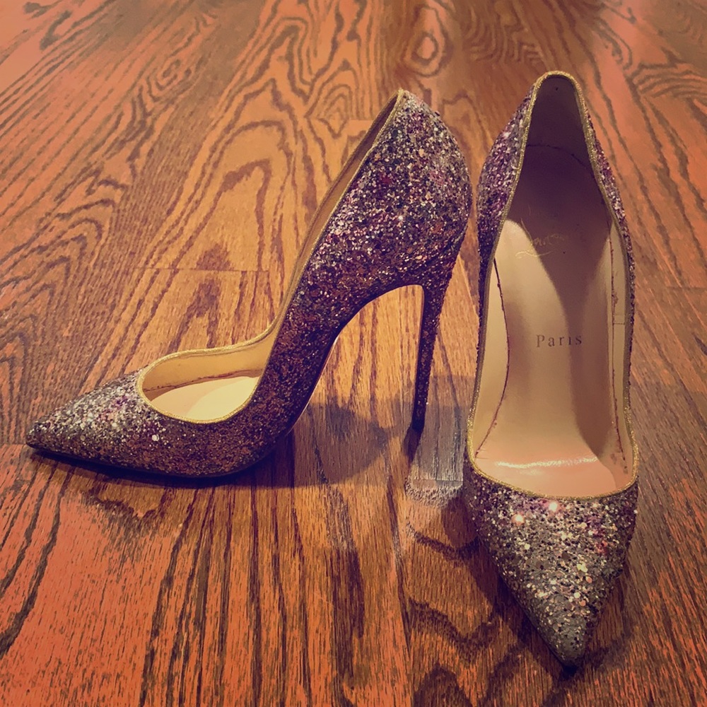 Christian Louboutin So-Kate Glitter Heels